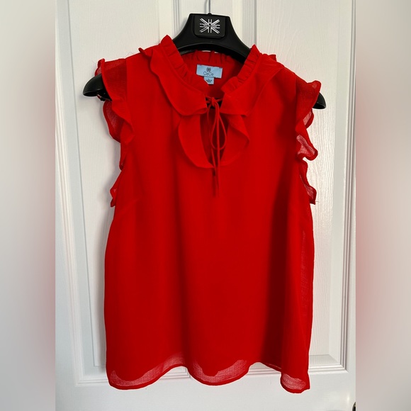 CeCe Tops - CeCe Blouse Top Size Large L Orange Like New
